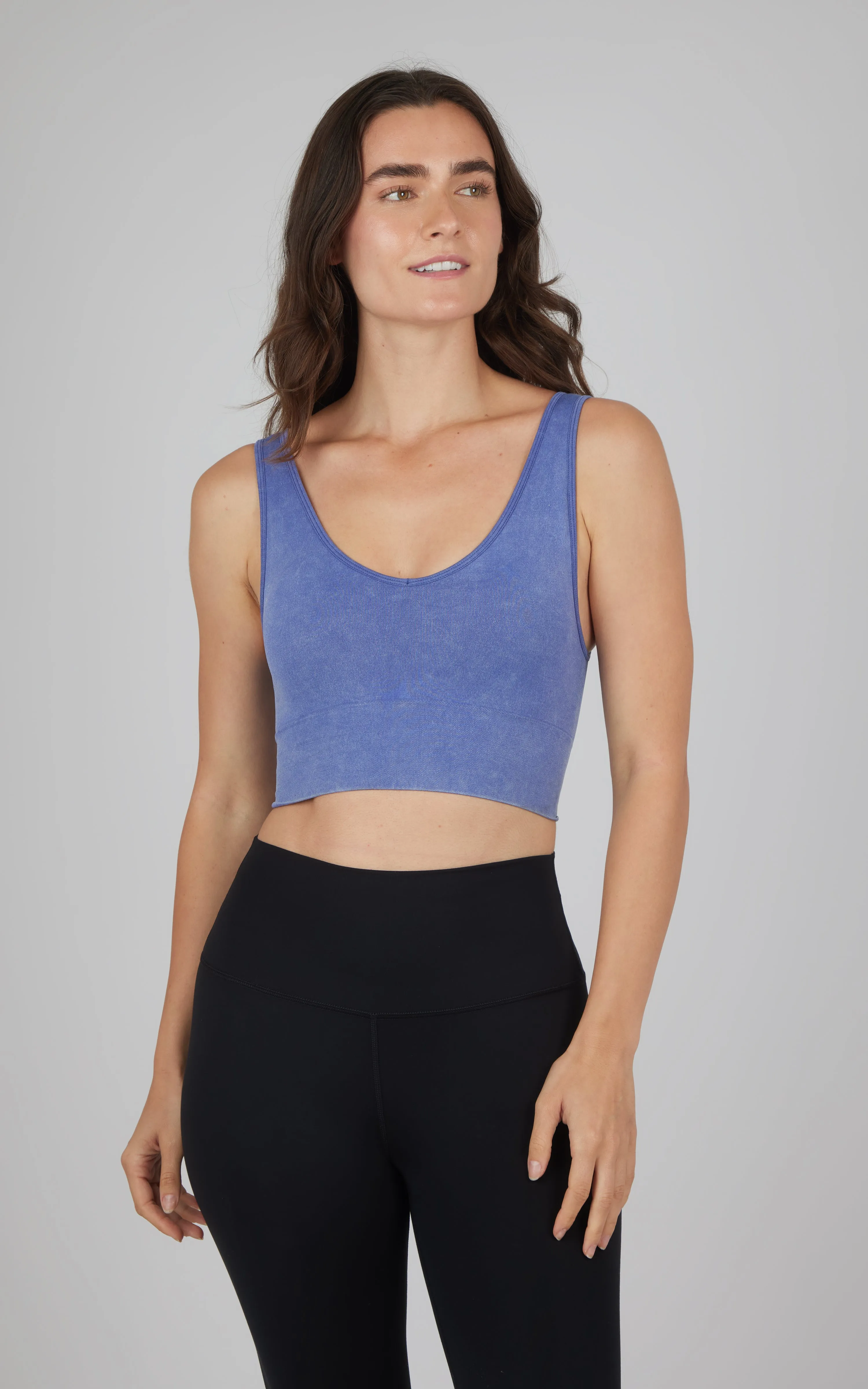 2 Pack Stone Wash Bianca V-Neck Bra Tank