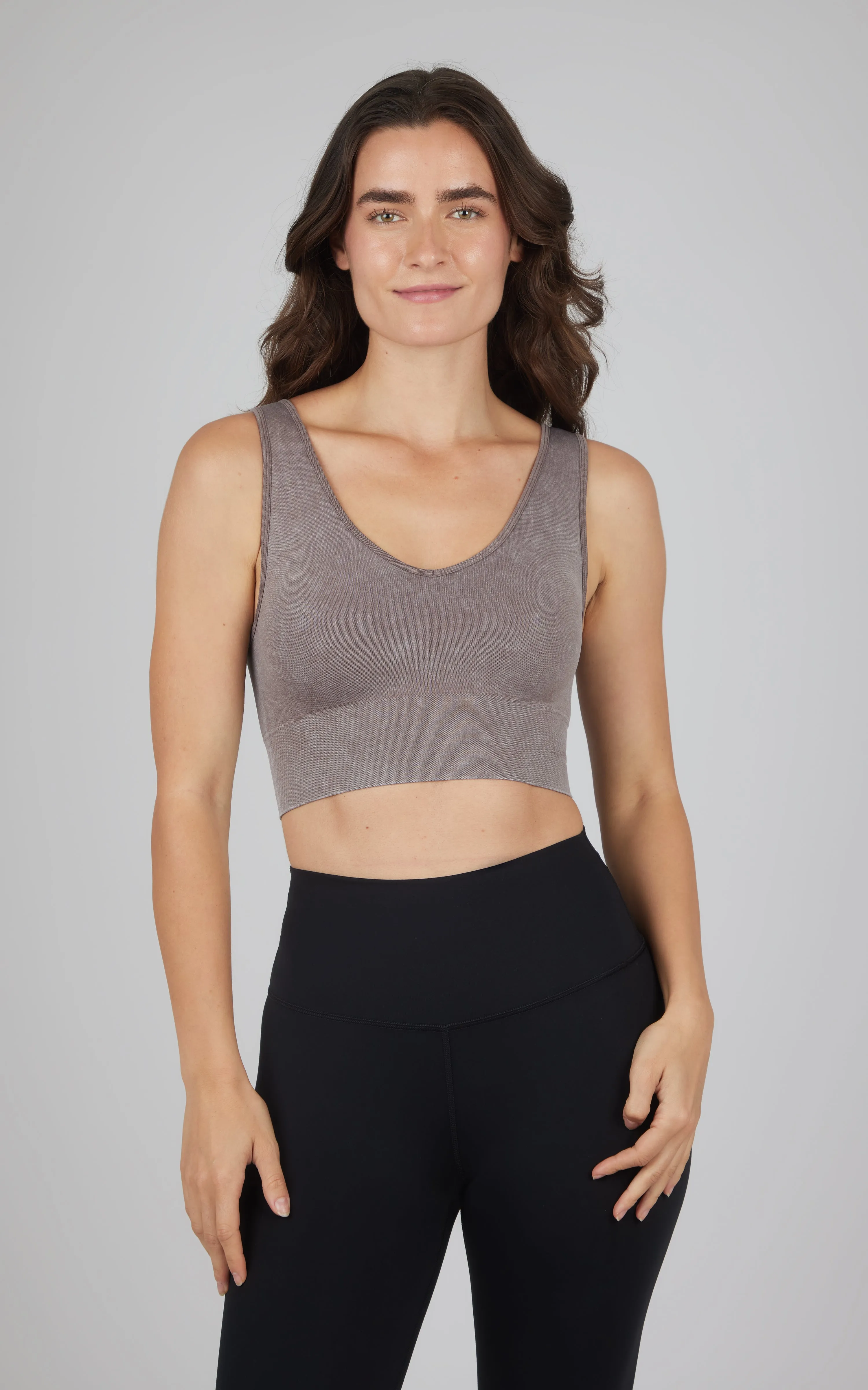 2 Pack Stone Wash Bianca V-Neck Bra Tank