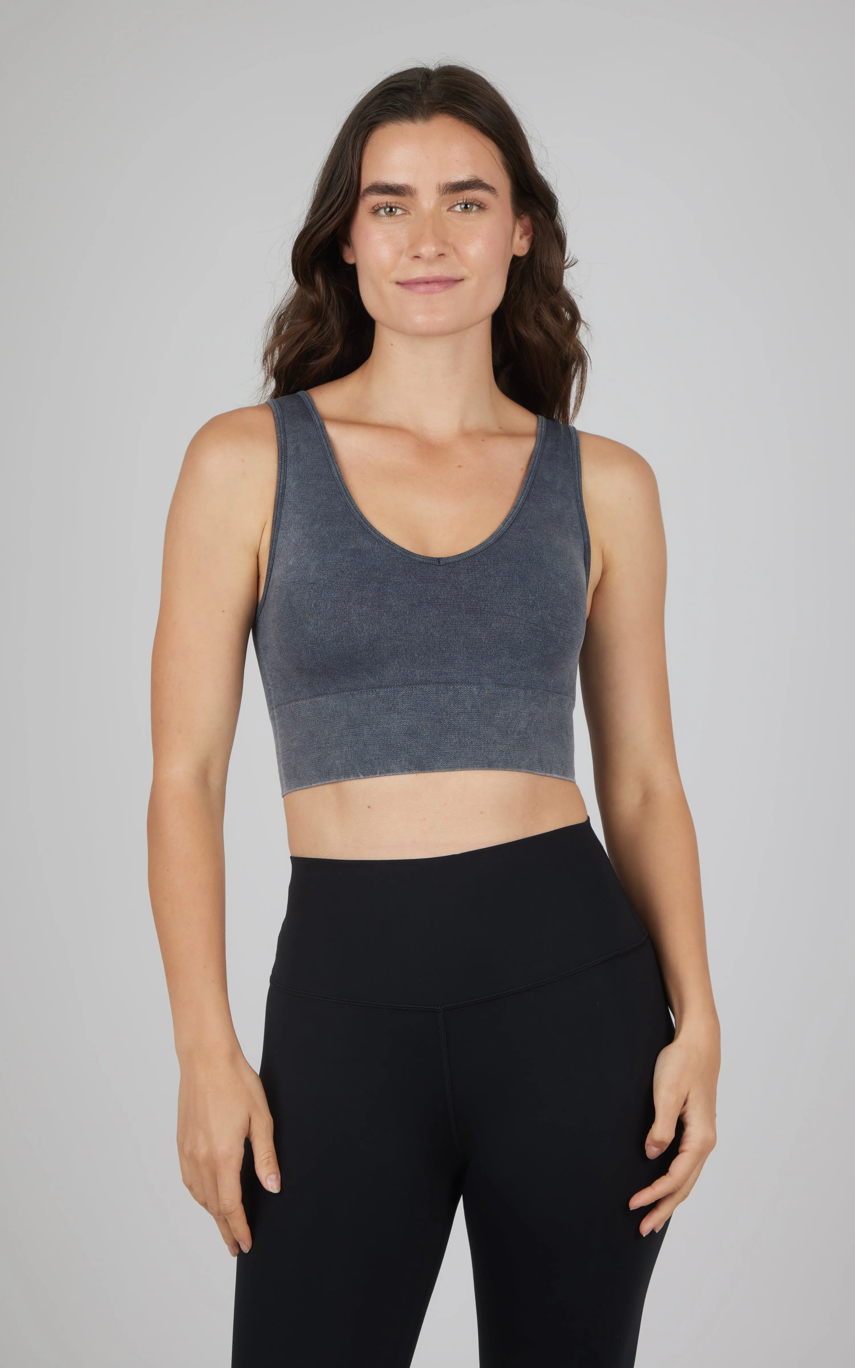 2 Pack Stone Wash Bianca V-Neck Bra Tank