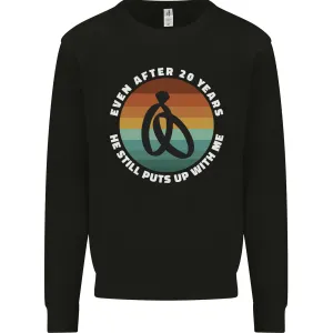 20 Year Wedding Anniversary 20th Marriage Mens Sweatshirt Jumper