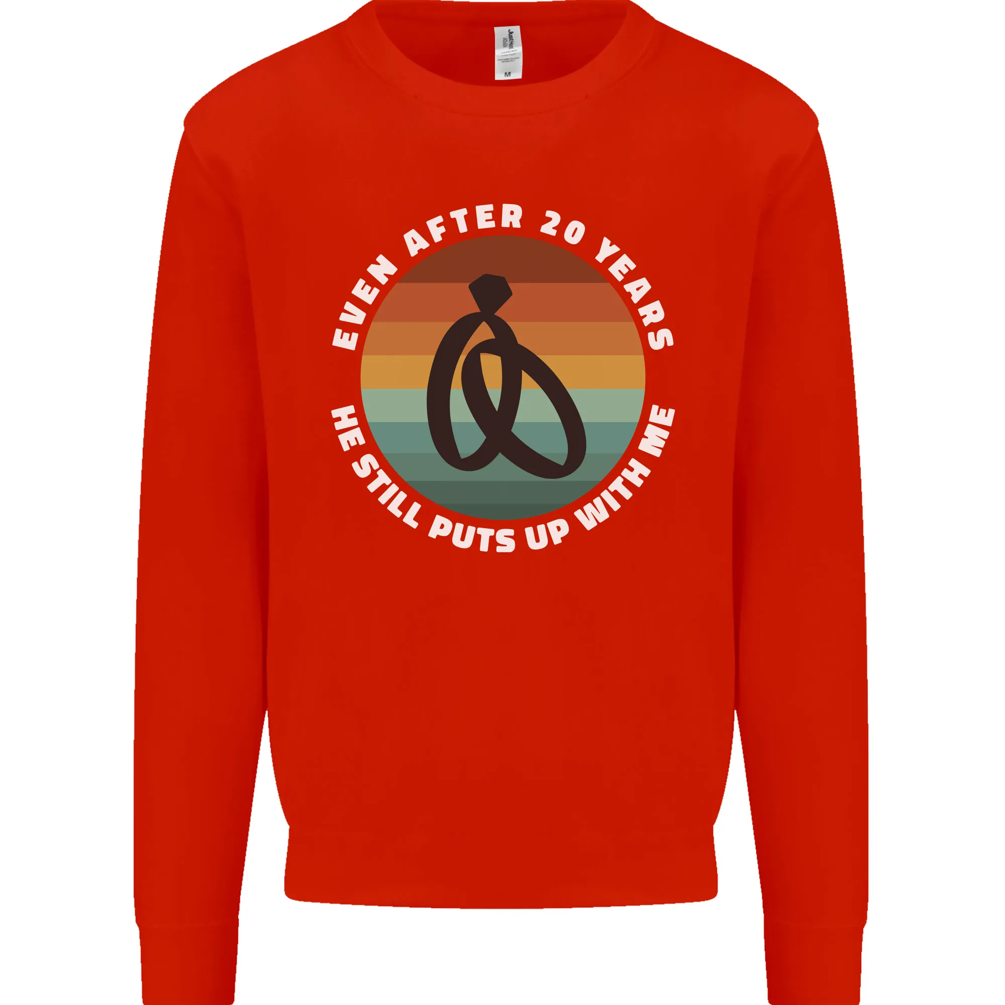 20 Year Wedding Anniversary 20th Marriage Mens Sweatshirt Jumper