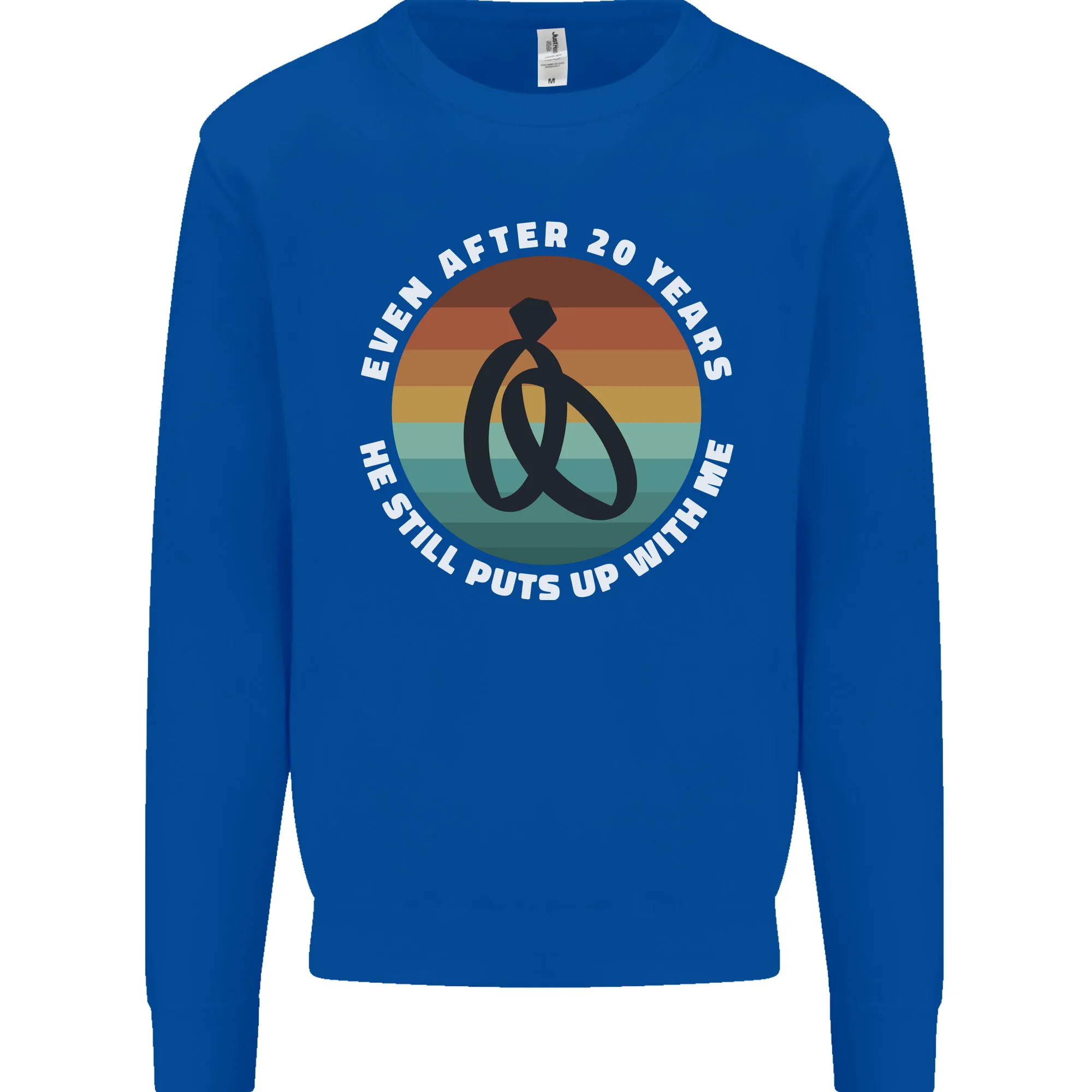 20 Year Wedding Anniversary 20th Marriage Mens Sweatshirt Jumper
