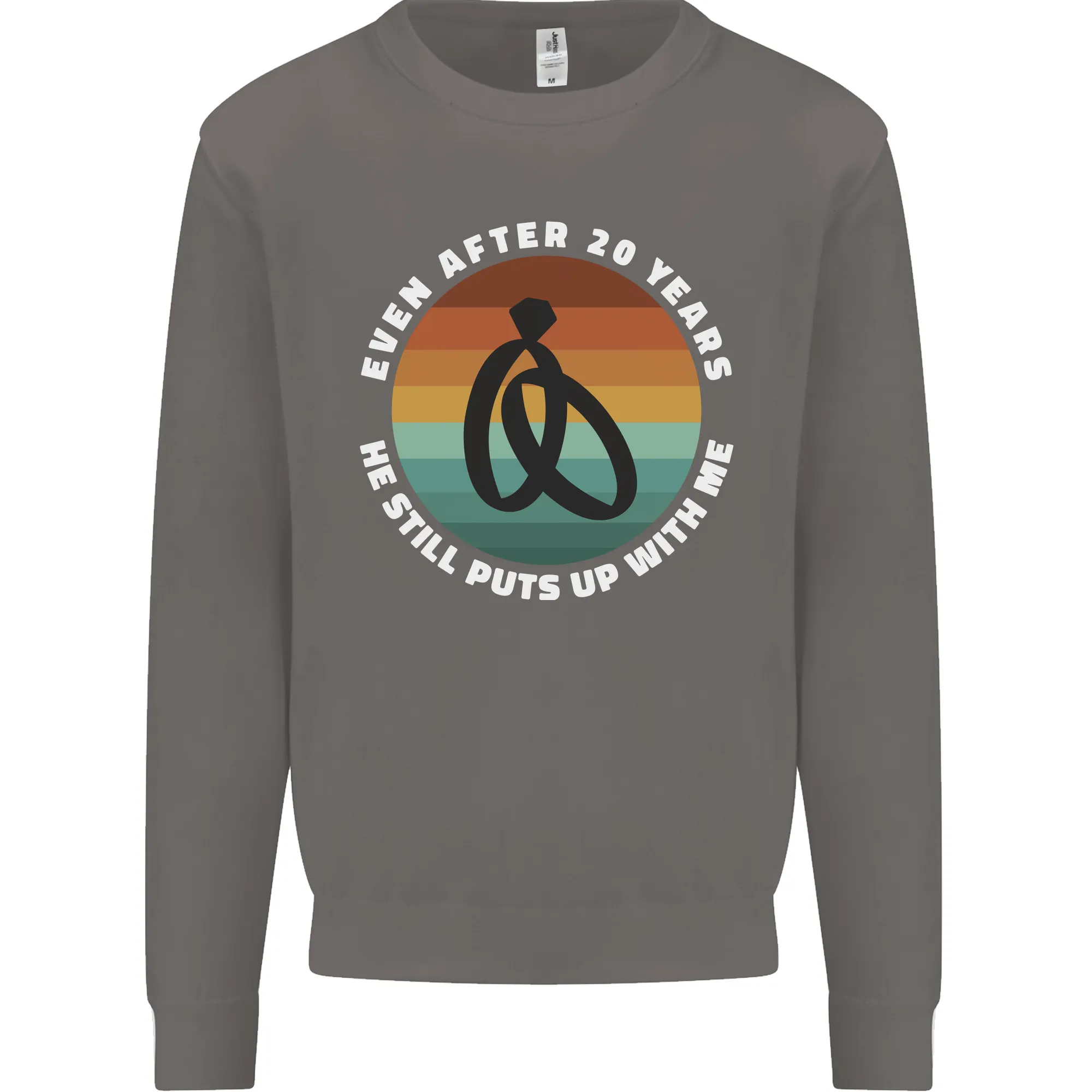20 Year Wedding Anniversary 20th Marriage Mens Sweatshirt Jumper