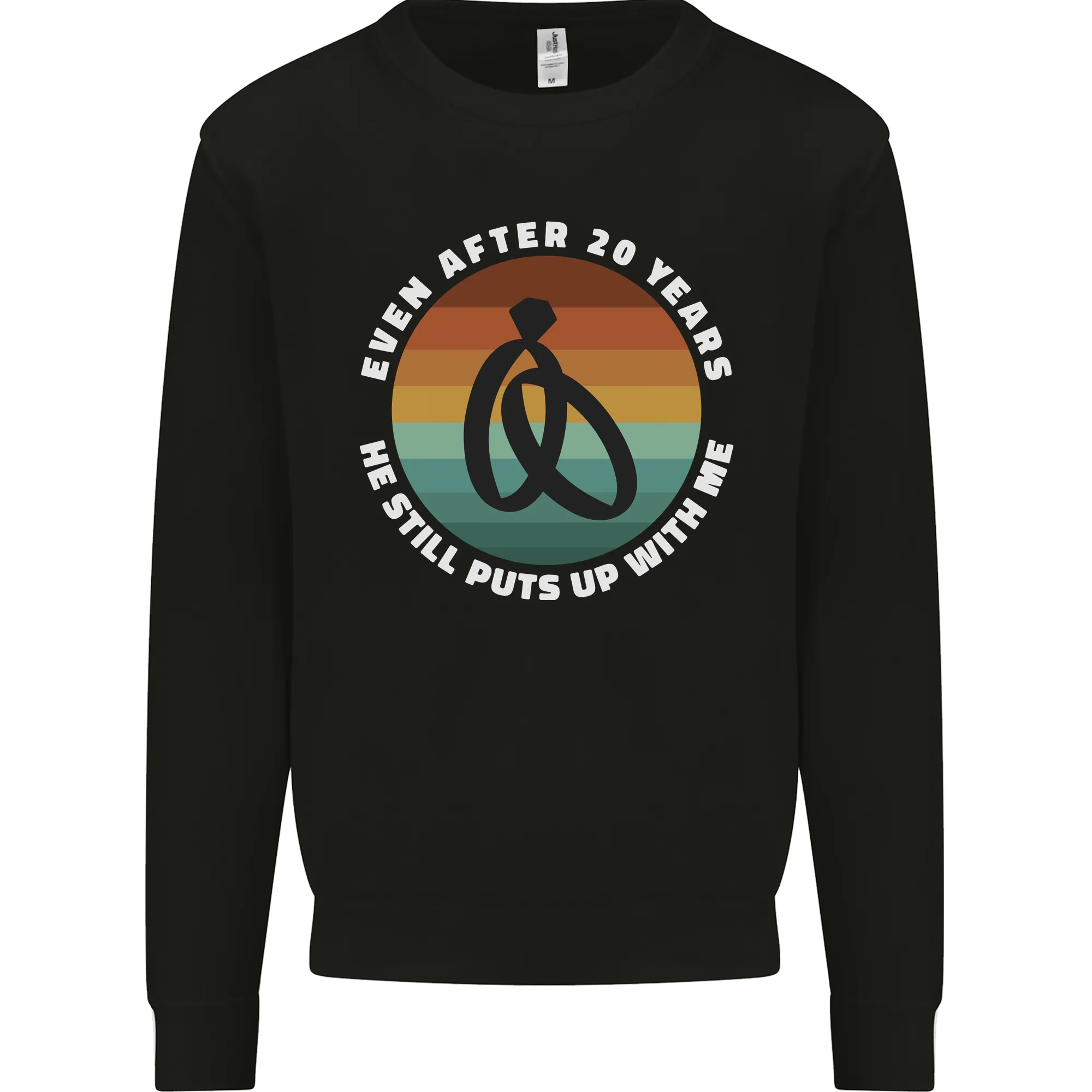 20 Year Wedding Anniversary 20th Marriage Mens Sweatshirt Jumper