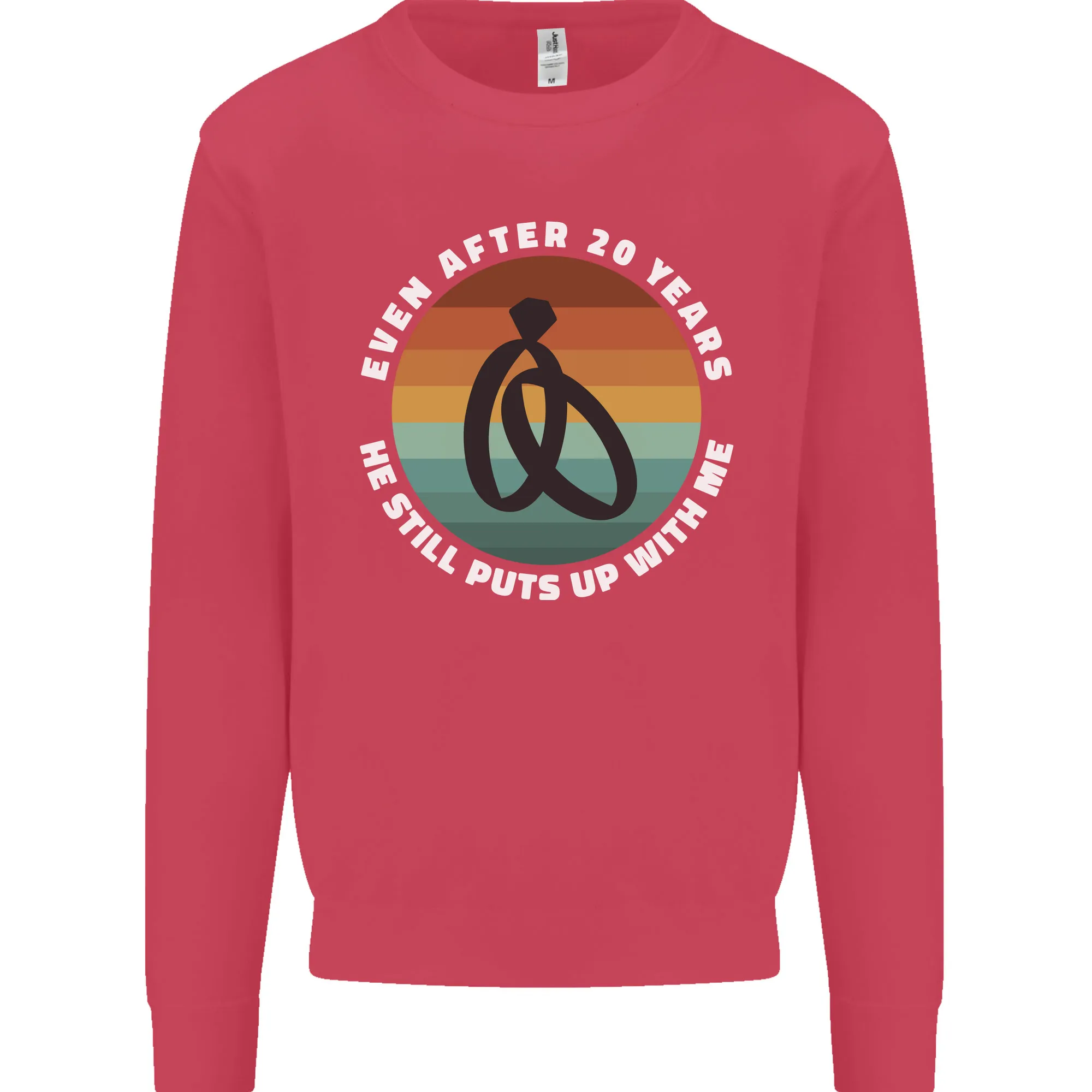 20 Year Wedding Anniversary 20th Marriage Mens Sweatshirt Jumper