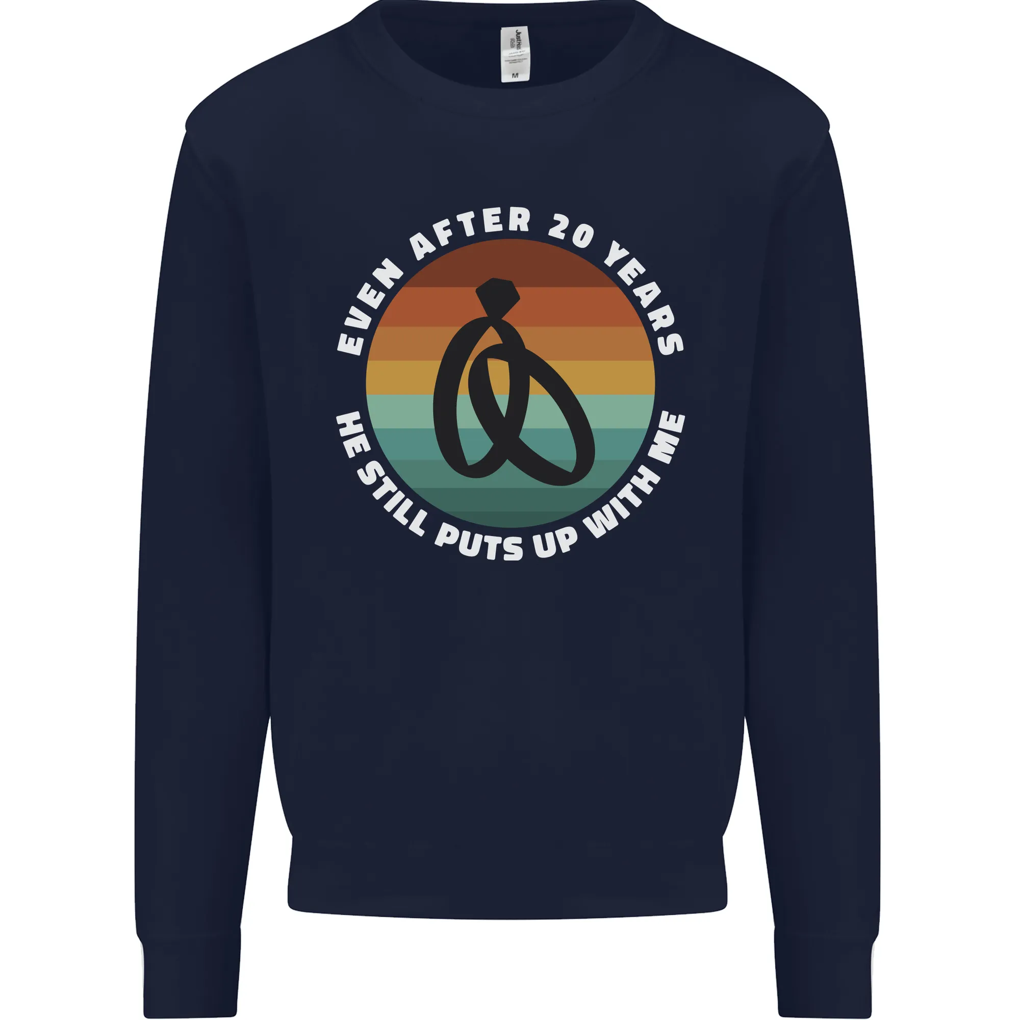 20 Year Wedding Anniversary 20th Marriage Mens Sweatshirt Jumper