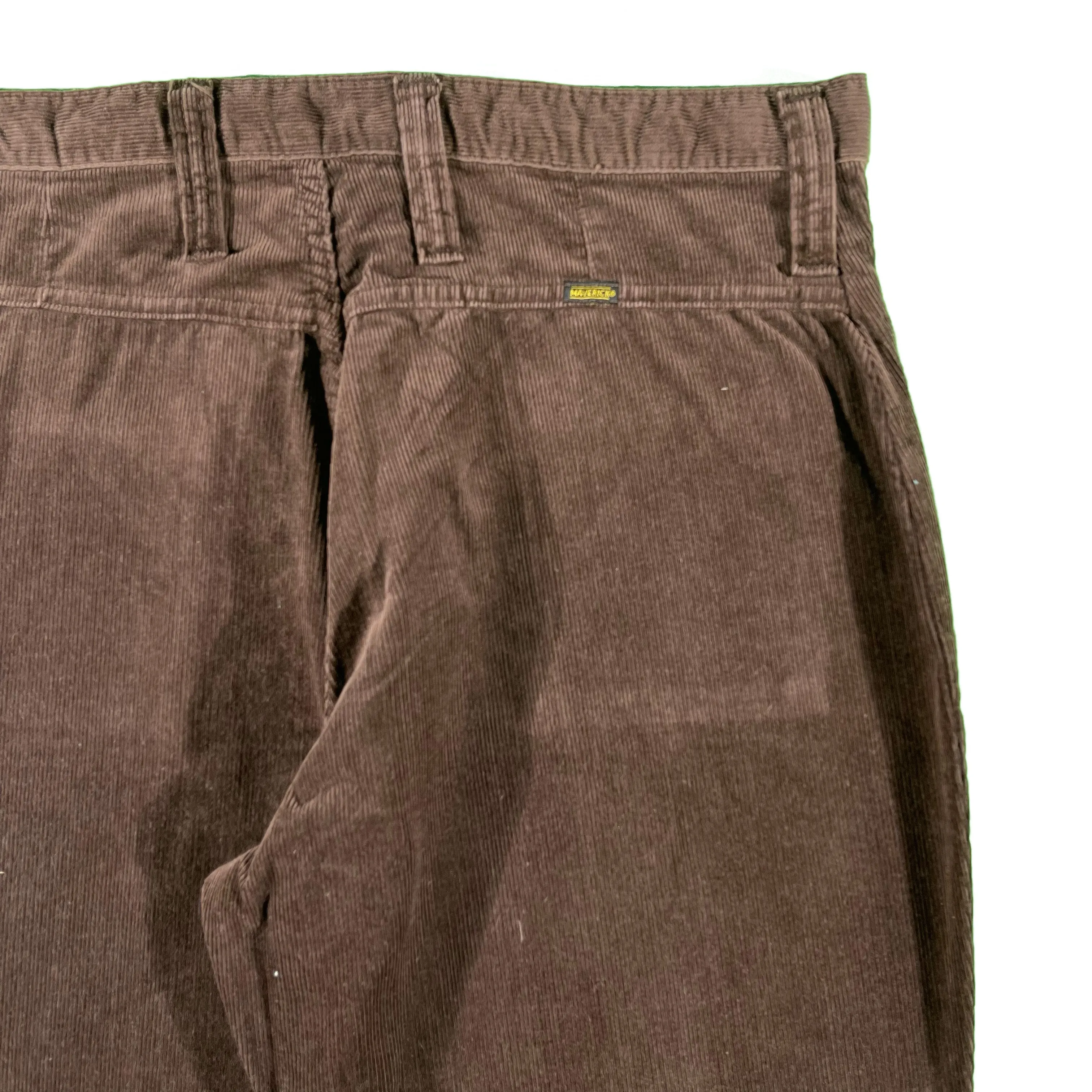 70s Maverick Wide Leg Corduroy Pants- 35x29