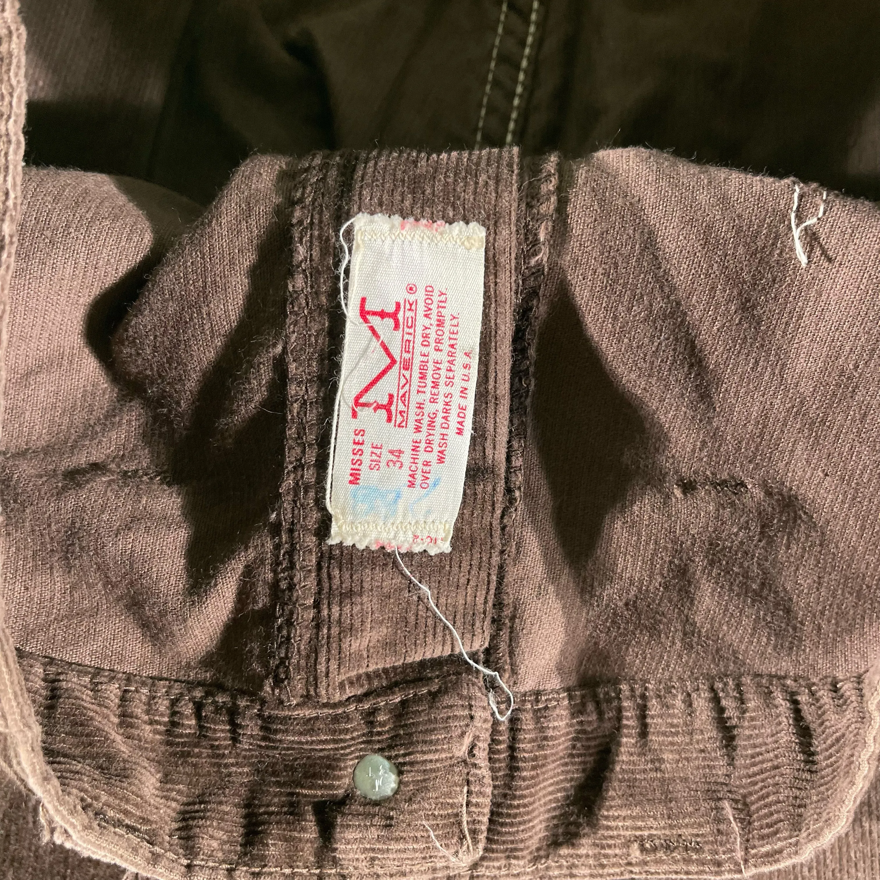 70s Maverick Wide Leg Corduroy Pants- 35x29