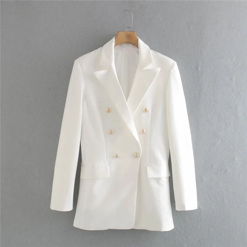 All match Button Blazer