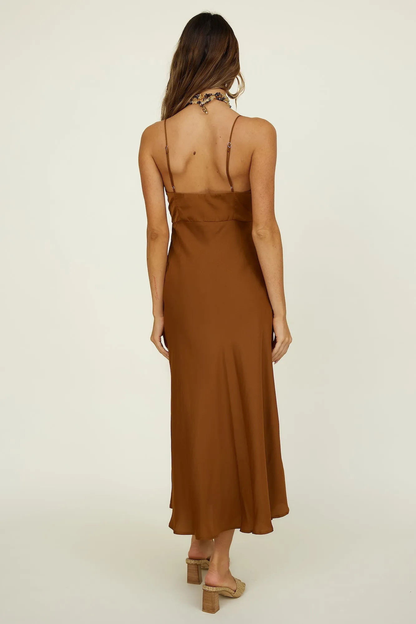 Awakenings Maxi Dress Brown