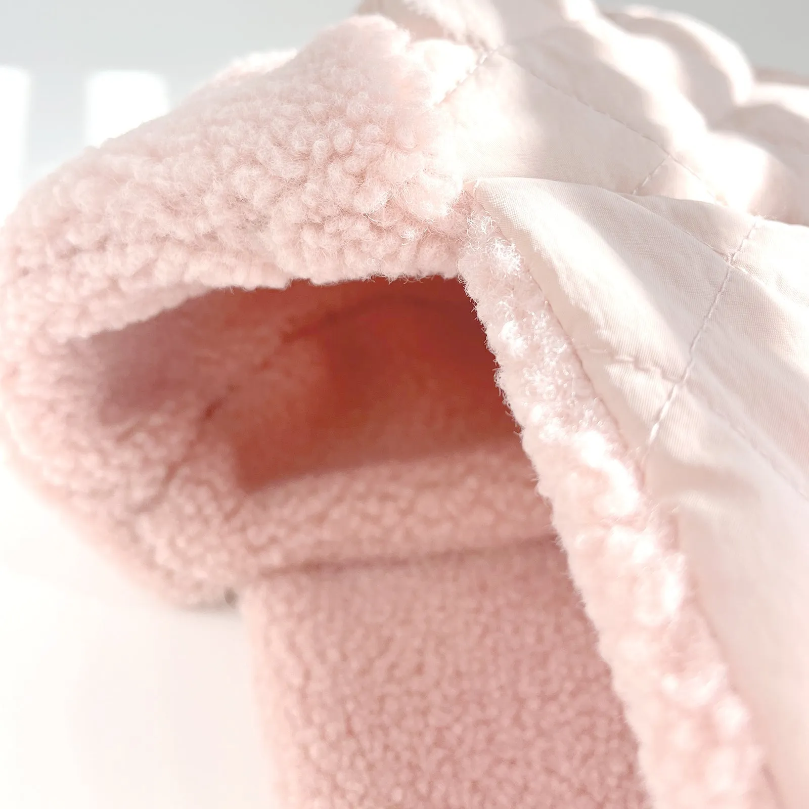 Baby Trapper Hat Toddler Winter Quilted Puffer Ear Flap Hat | Pink