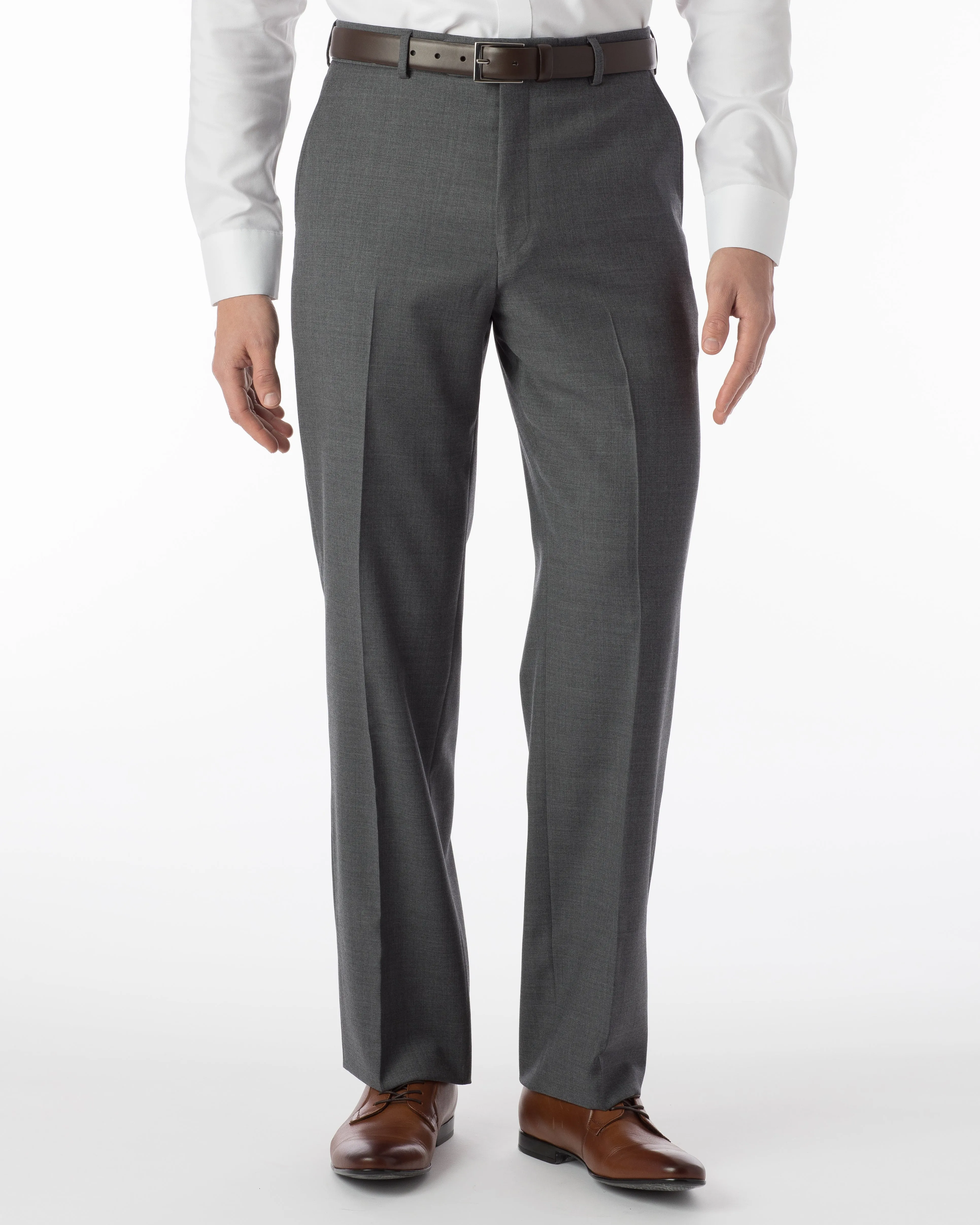 Ballin Pants - Dunhill Super 120’s 4 Harness Serge - Mid Grey
