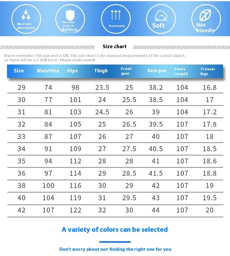 Bamboo Fiber Thin Loose Business Formal Wear Trousers For Men