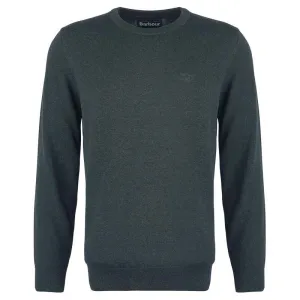Barbour Pima Cotton Mens Crew Neck Jumper - Green Gables