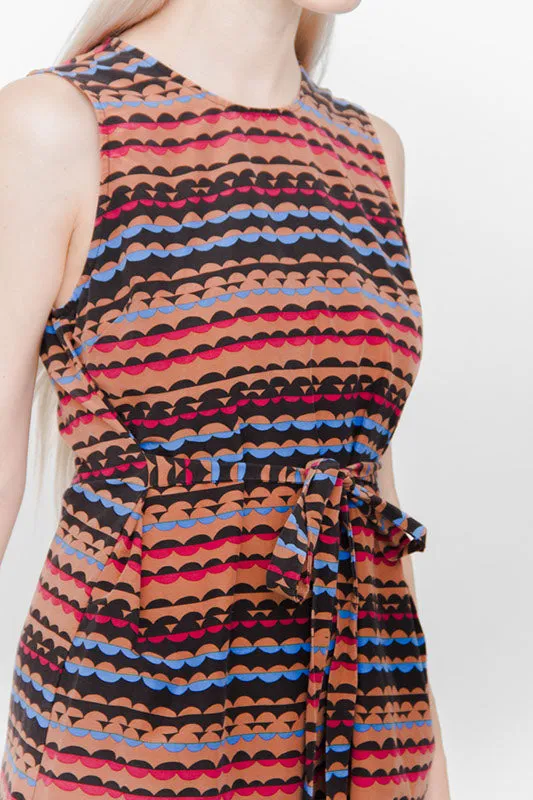 BELTED MIDI DRESS