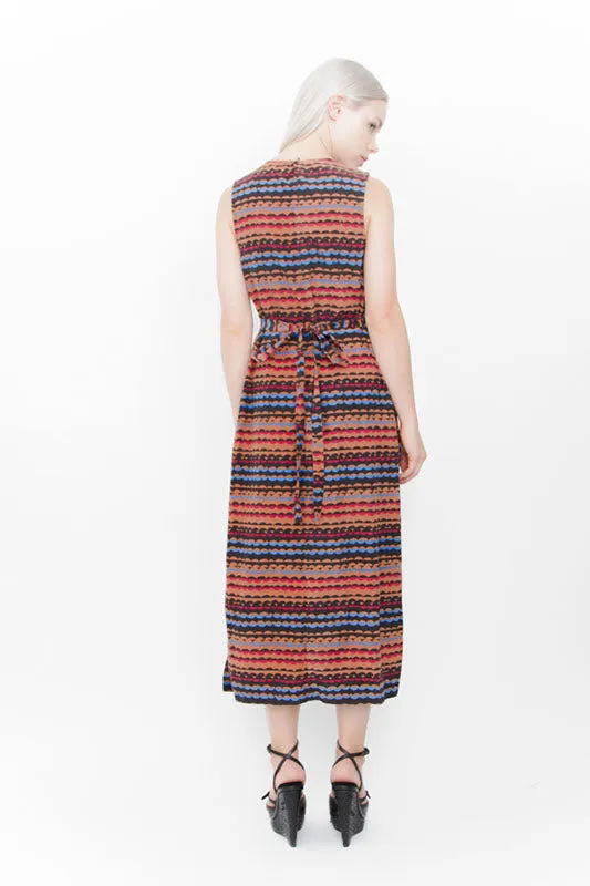 BELTED MIDI DRESS