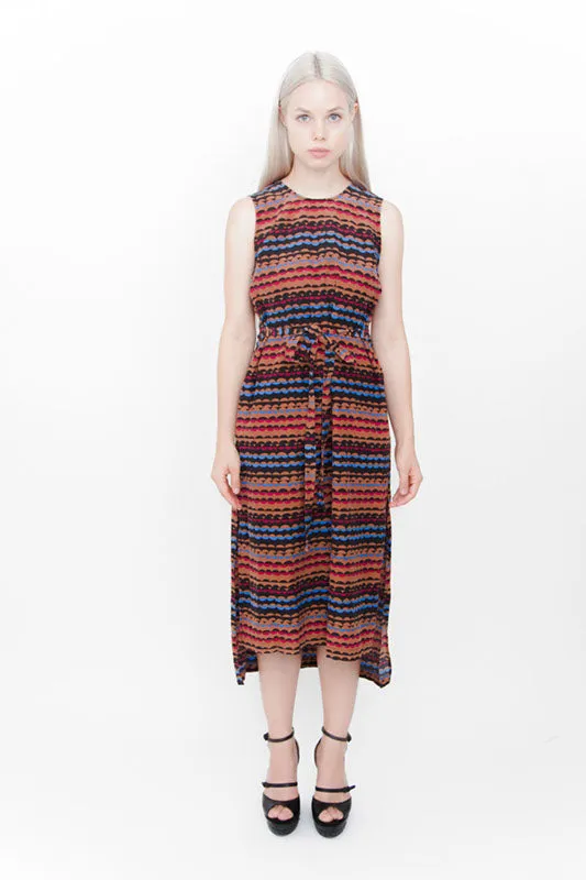 BELTED MIDI DRESS