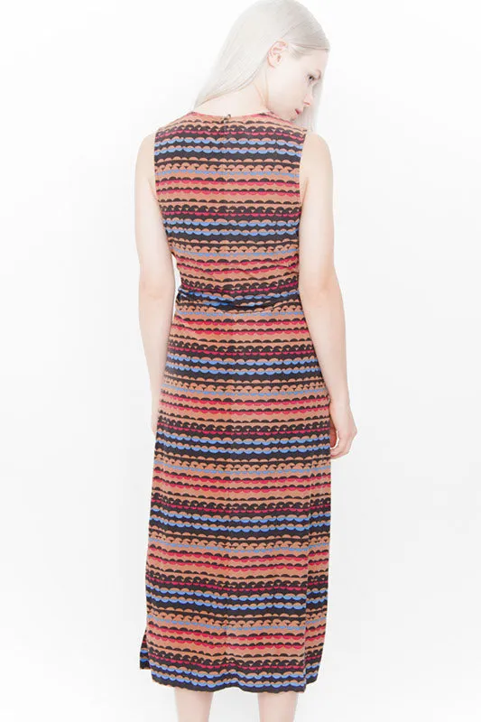 BELTED MIDI DRESS
