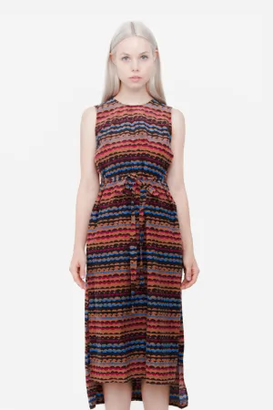 BELTED MIDI DRESS