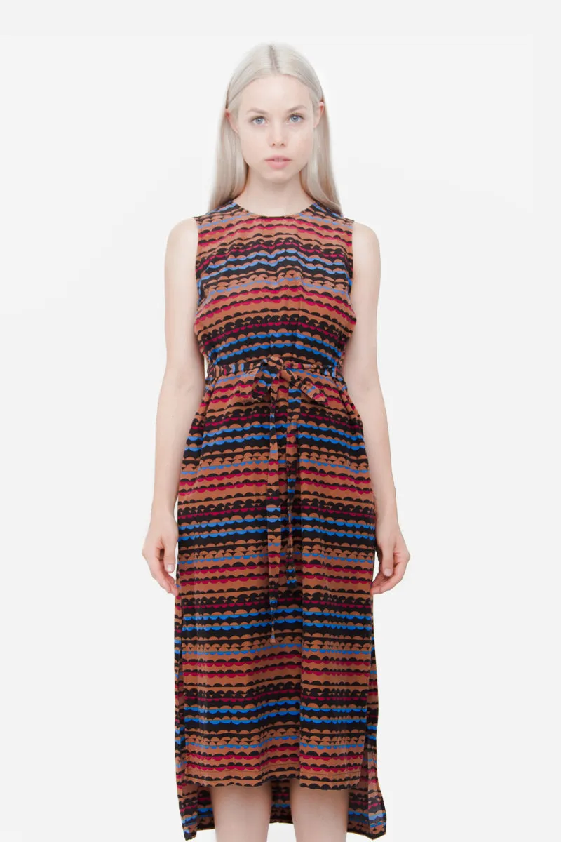 BELTED MIDI DRESS