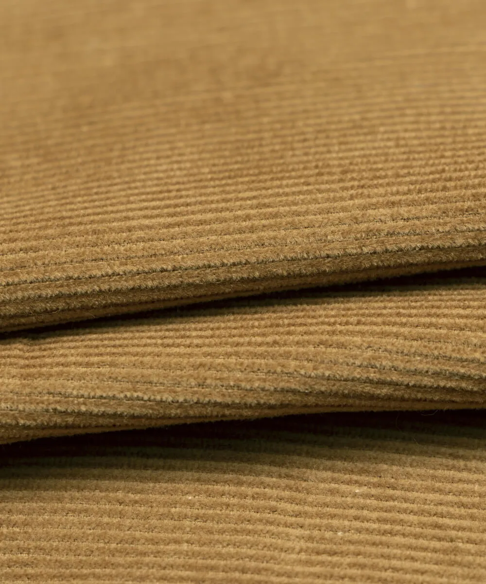 Brown Colour Plain Corduroy Fabric