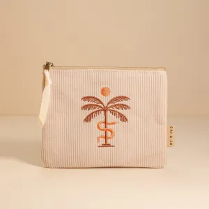 Cai & Jo Sun Corduroy Pouch in Stone