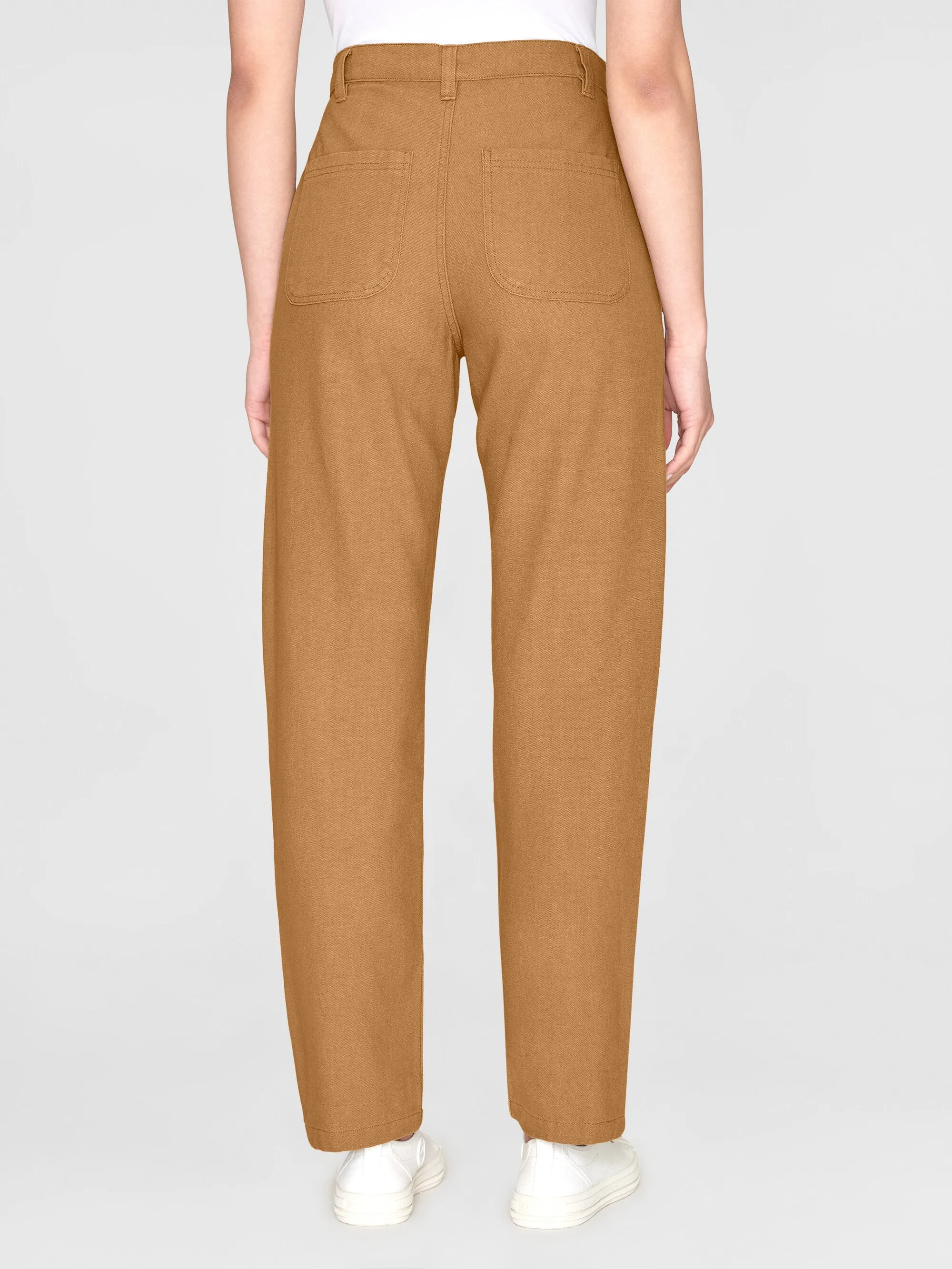CALLA tapered canvas pant - Brown Sugar