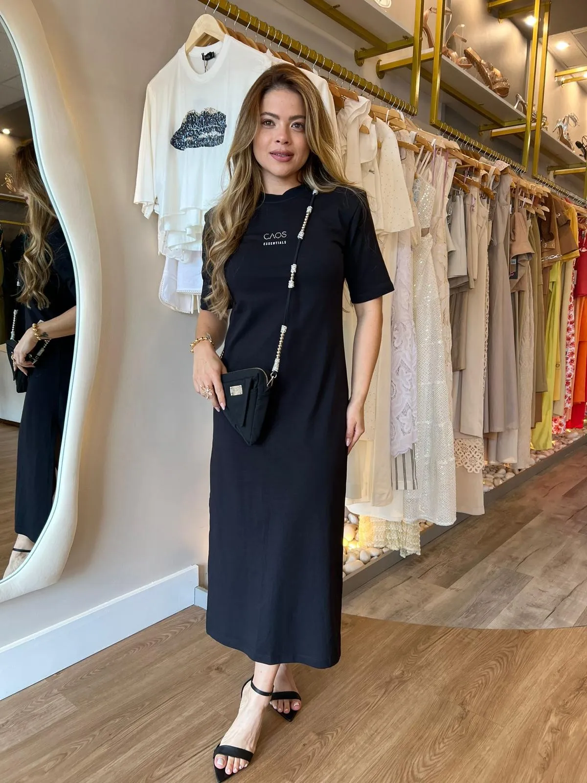 Caos - Side Opening Midi Dress