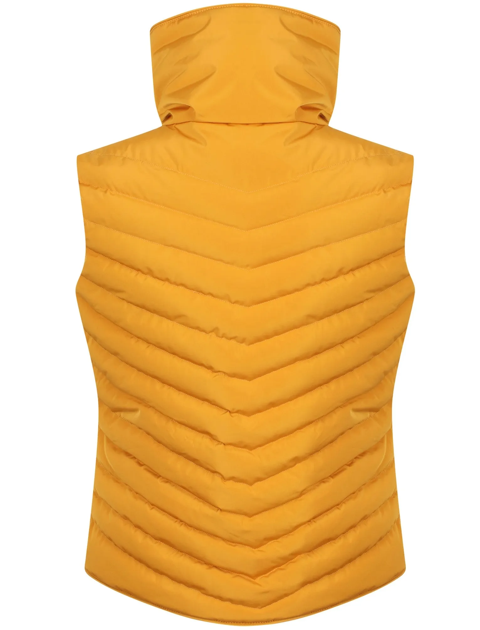 Chervil Padded Gilet With Funnel Neck In Old Gold - Tokyo Laundry