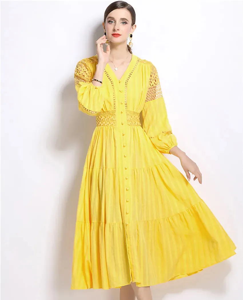 Chiccas French Flair Midi Dress