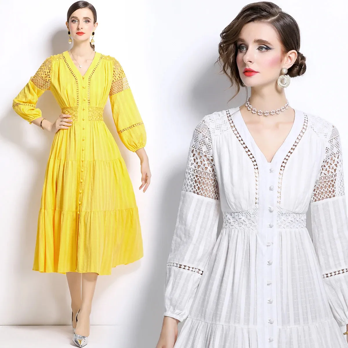 Chiccas French Flair Midi Dress