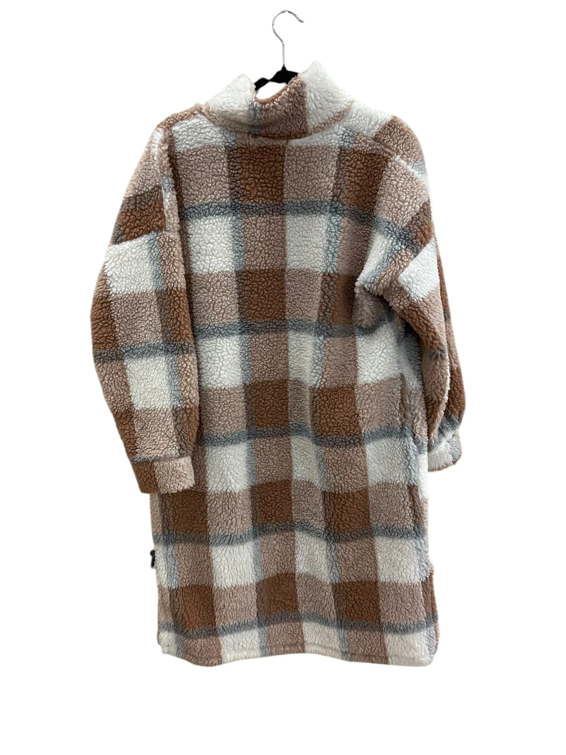 Coat Faux Fur & Sherpa By Clothes Mentor In Brown, Size: S