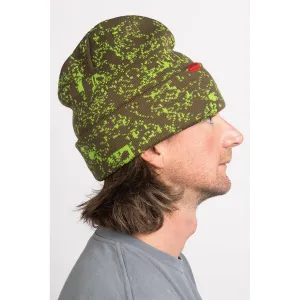 Corduroy Cell Camo Beanie Army