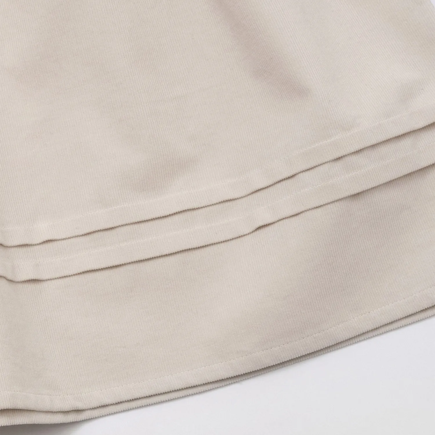 Cotton Corduroy Eudia Dress - Shell