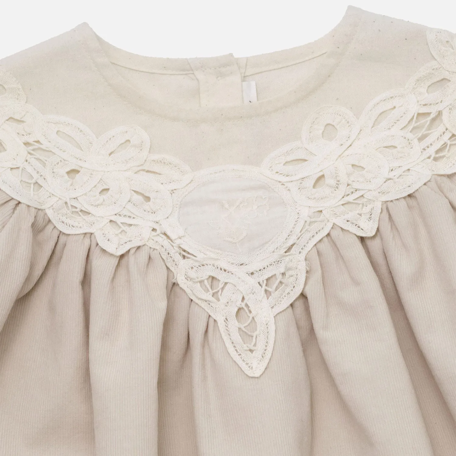 Cotton Corduroy Eudia Dress - Shell