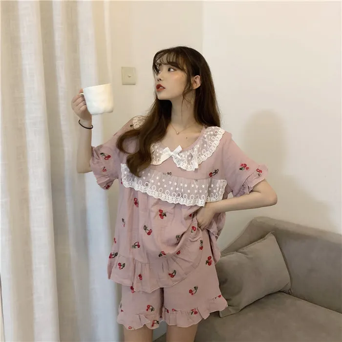 Cute Floral Two Piece Set PL50100