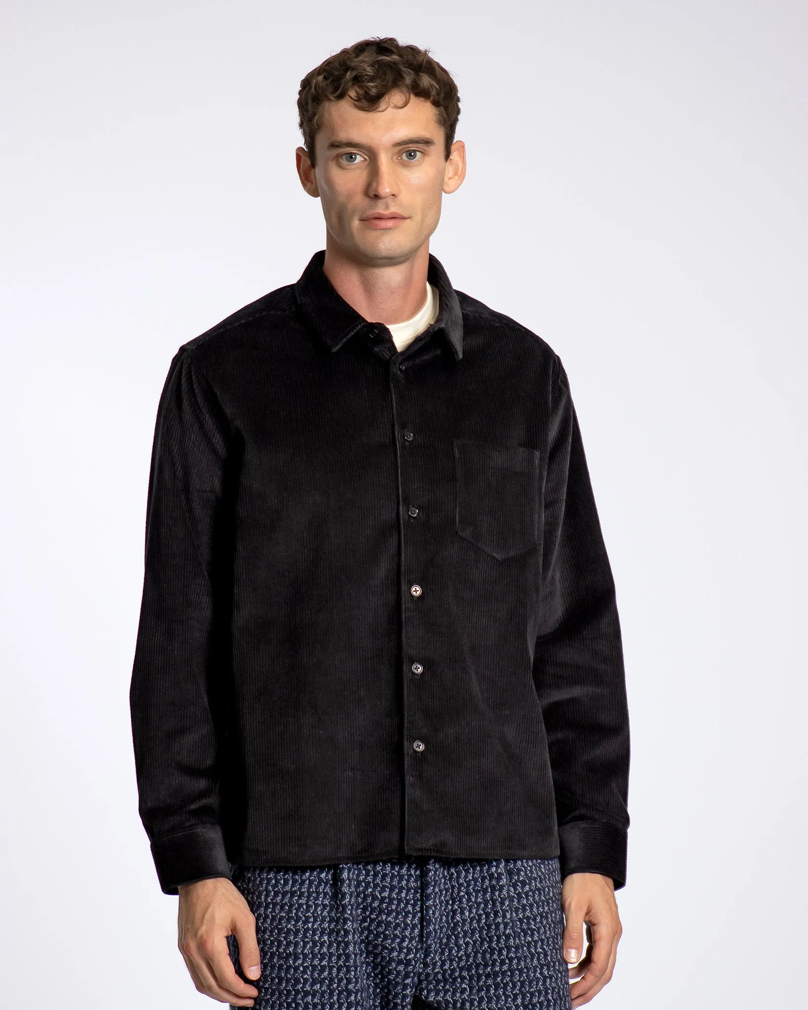 Day Shirt - Black Corduroy