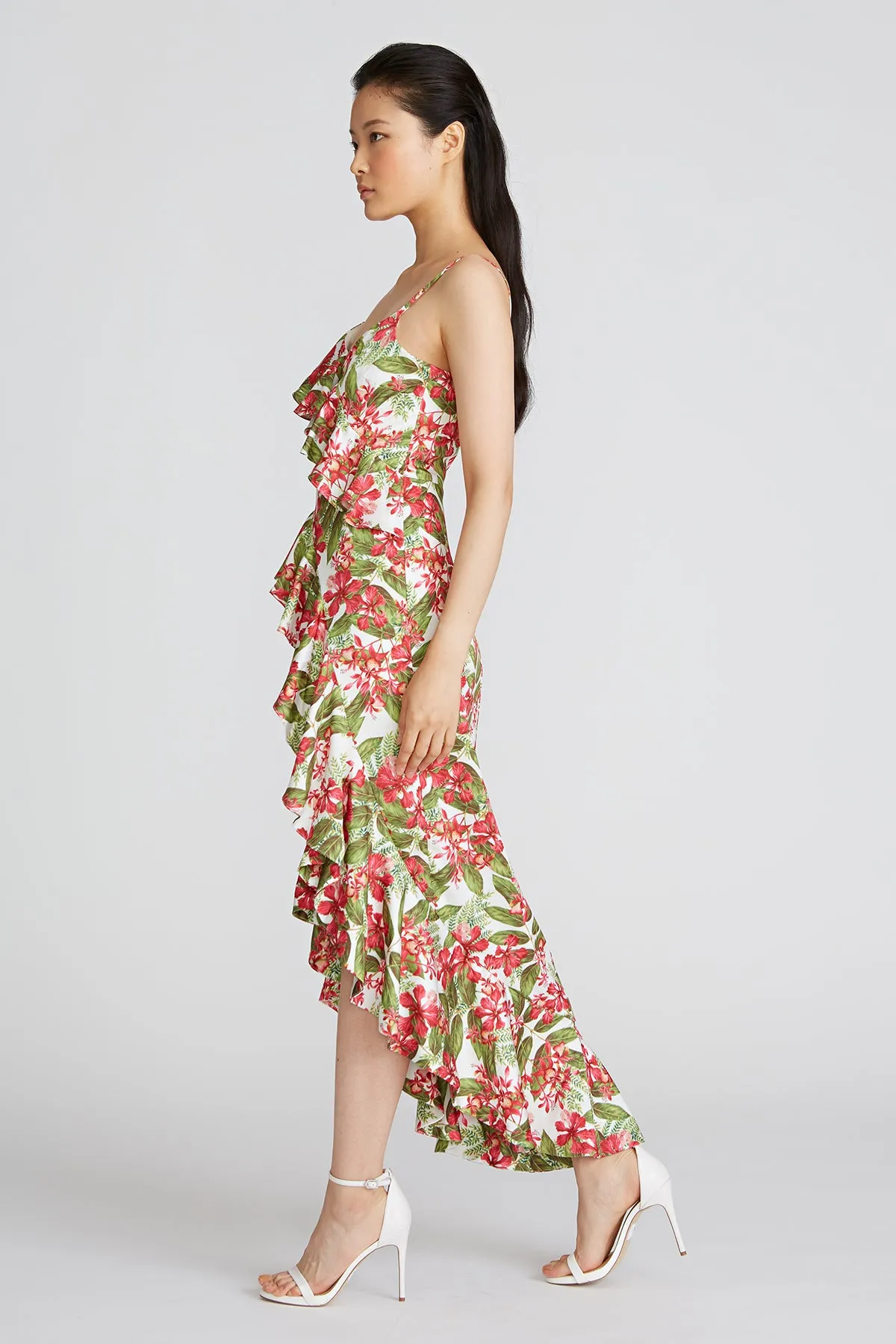 Deborah High Low Ruffle Dress