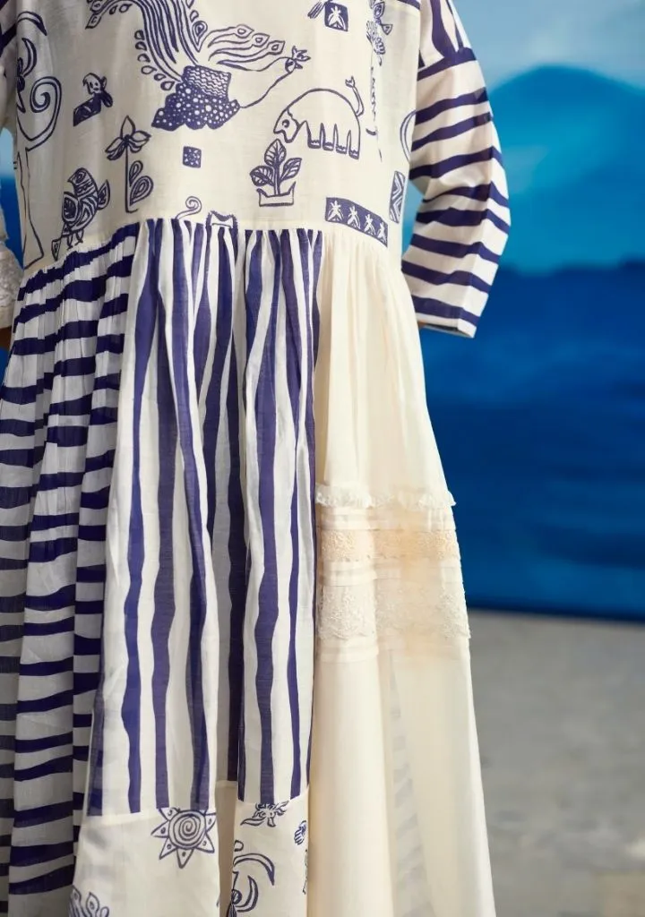 Delphine Patchwork Dress