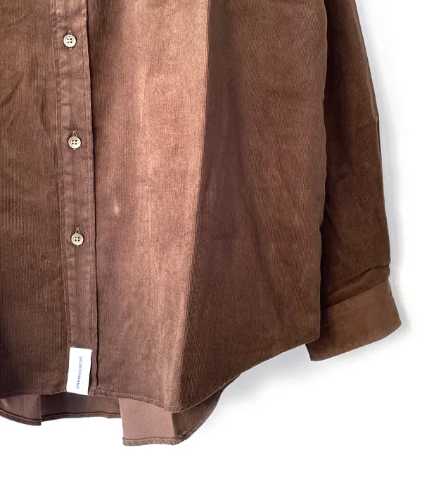 DESCENDANT/KENNEDY'S CORDUROY B.D. LS SHIRT (BROWN)