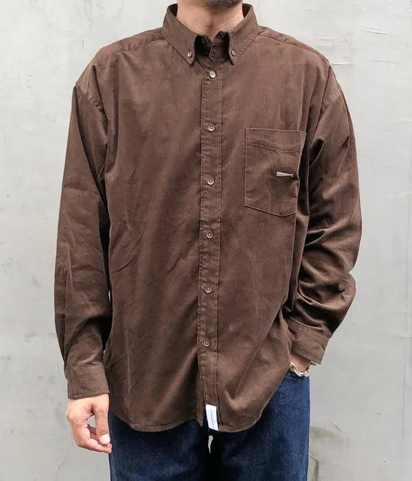 DESCENDANT/KENNEDY'S CORDUROY B.D. LS SHIRT (BROWN)
