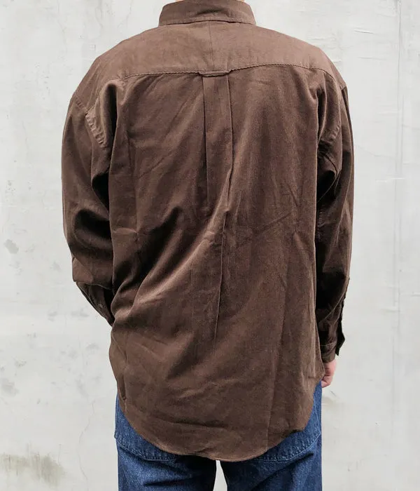 DESCENDANT/KENNEDY'S CORDUROY B.D. LS SHIRT (BROWN)