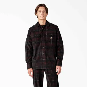 DICKIES ALMA PLAID CORDUROY LONGSLEEVE DARK CORDUROY PLAID