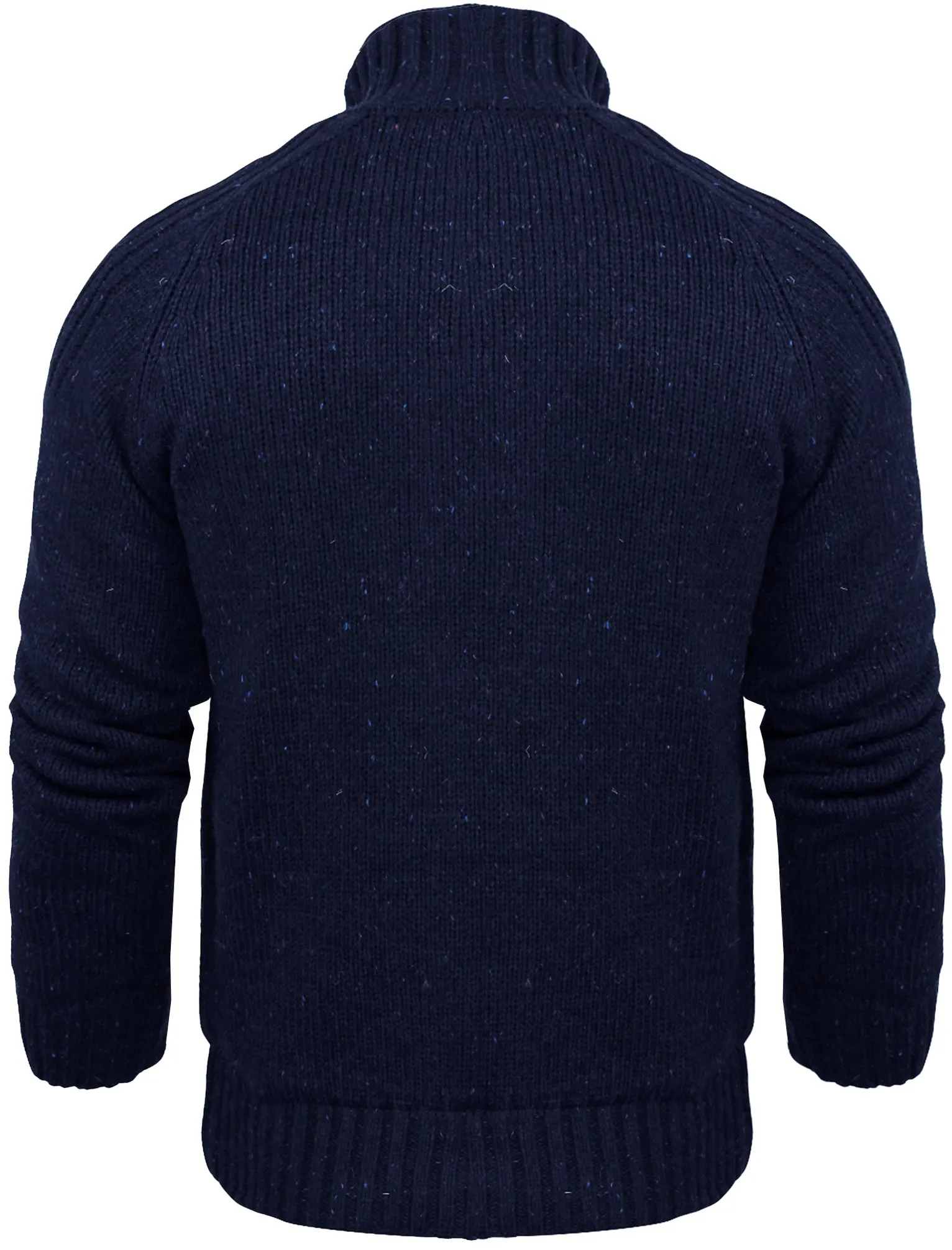 Dissident Sherpa-lined Chunky Knit  navy Cardigan