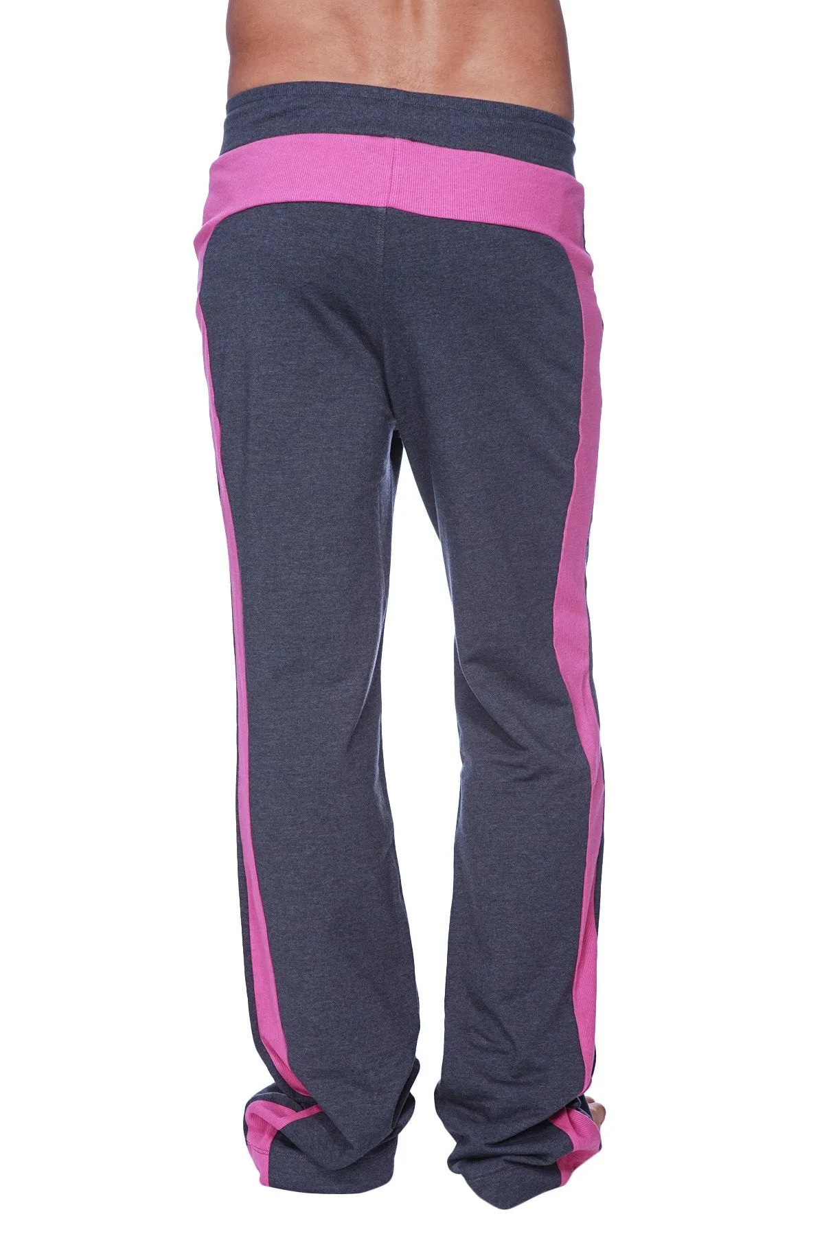 Eco-Track & Yoga Sweat Pant (Charcoal w/Berry)