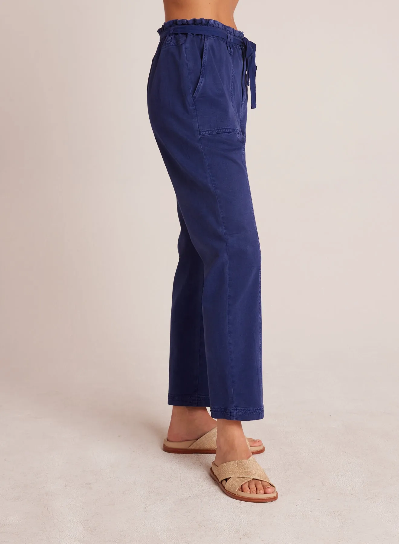 Evie - Ruffle Waist Seam Trouser
