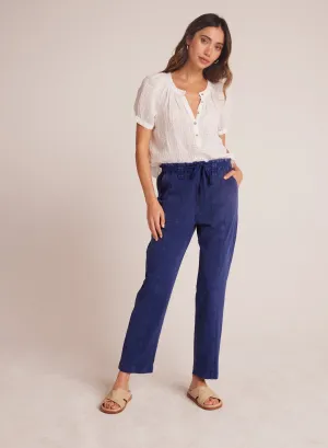 Evie - Ruffle Waist Seam Trouser