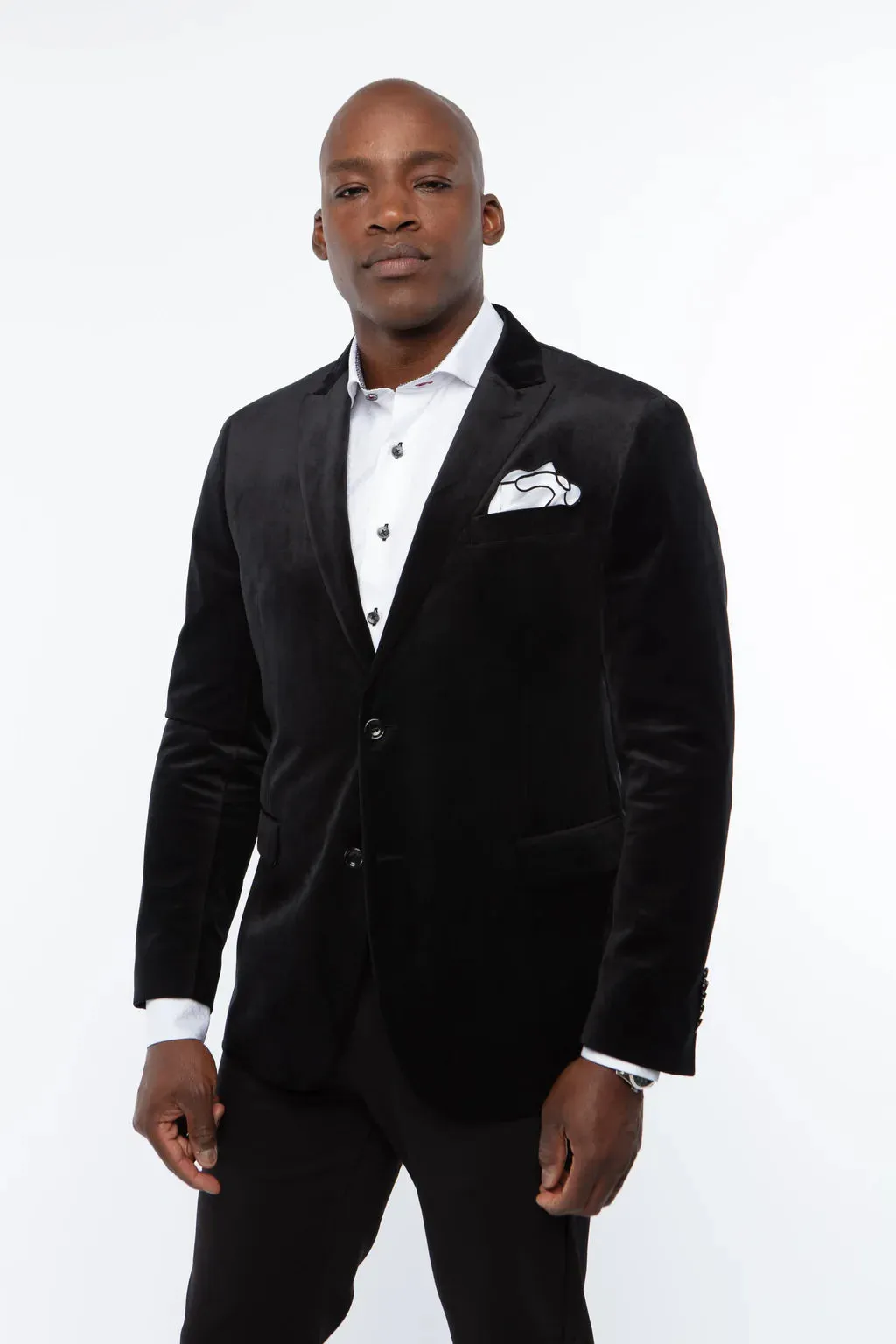 Exton Solid Black Dinner Jacket