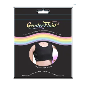 Gender Fluid Chest Binder Black - Medium