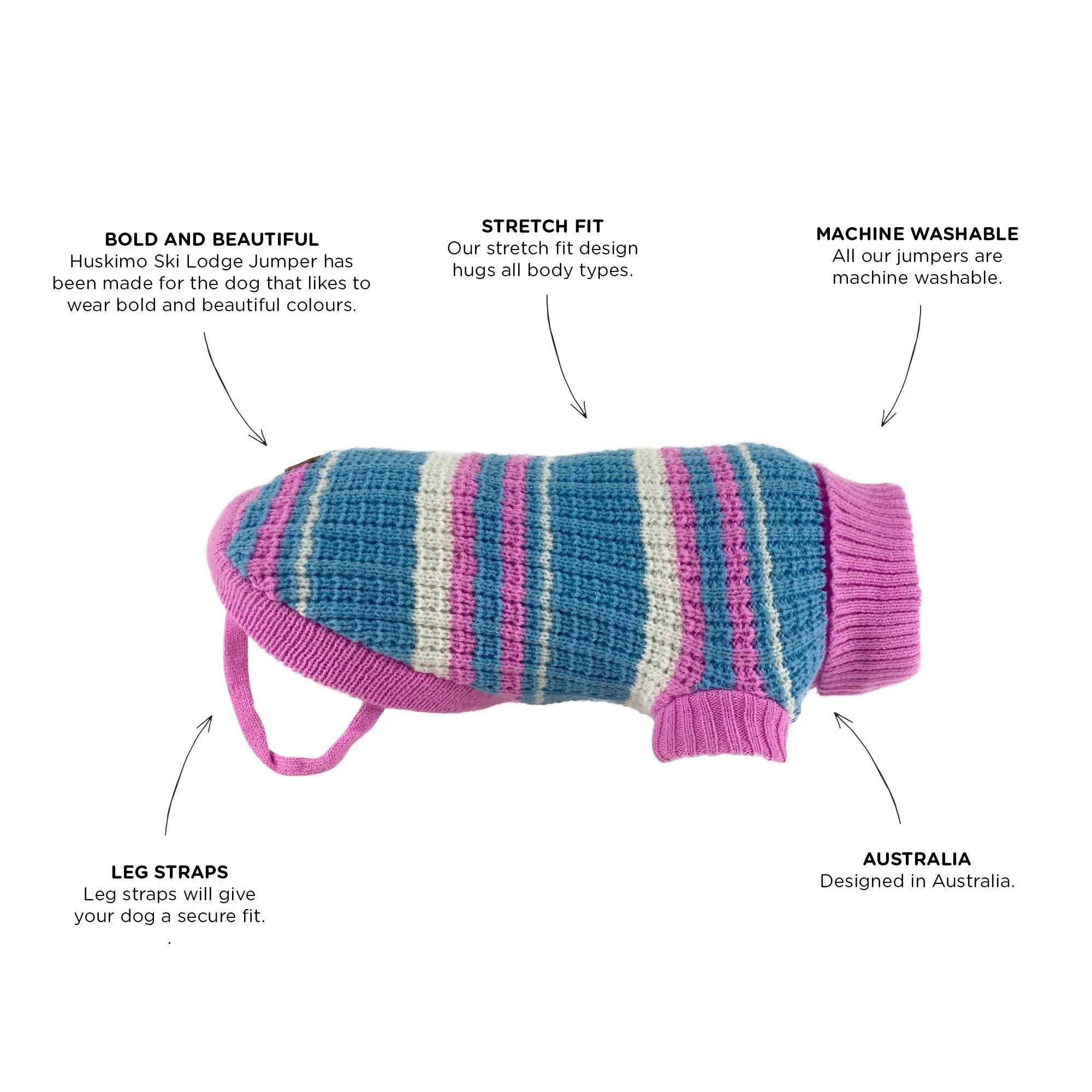 Huskimo Ski Lodge Jumper - Pink